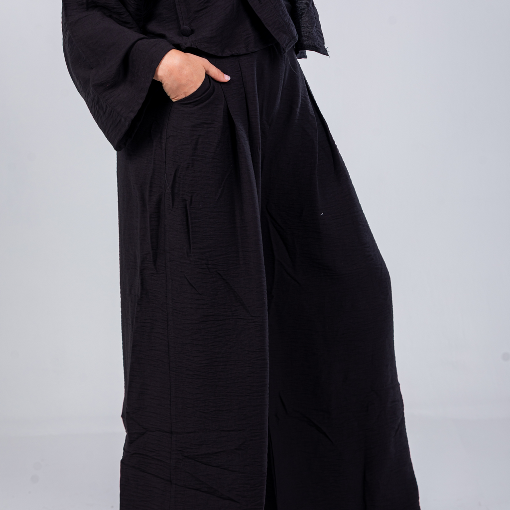 Everyday Black Linen set