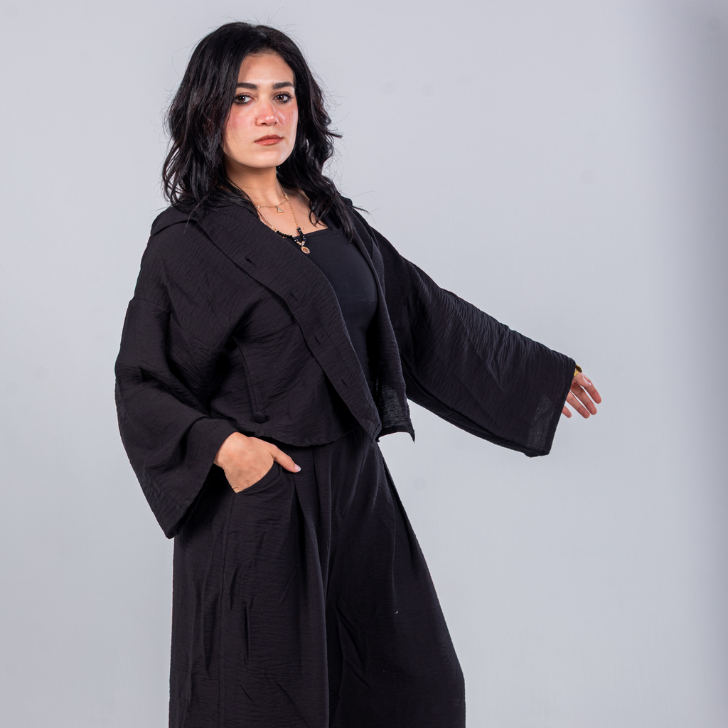 Everyday Black Linen set