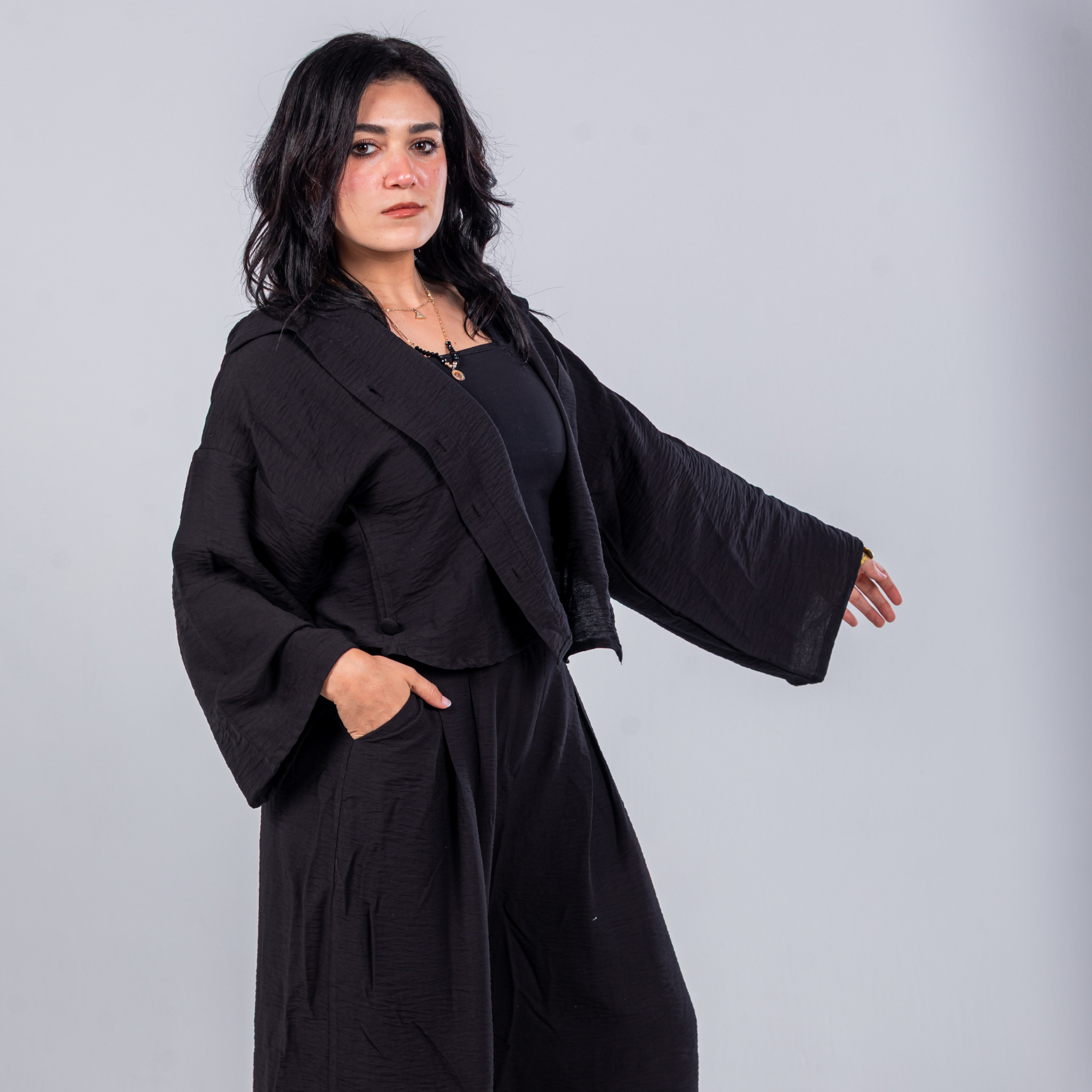 Everyday Black Linen set